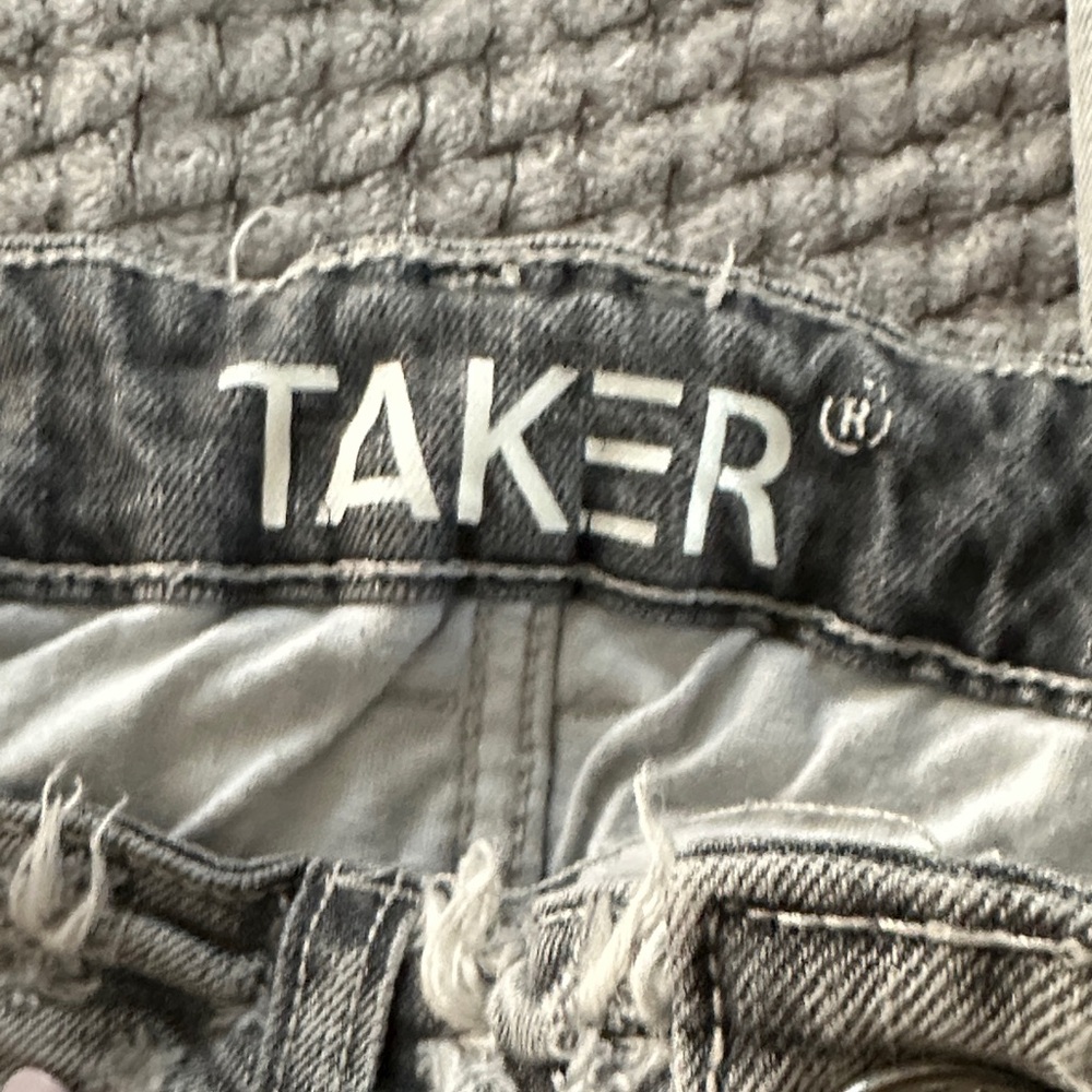 Gray Patterned Jeans - image 6